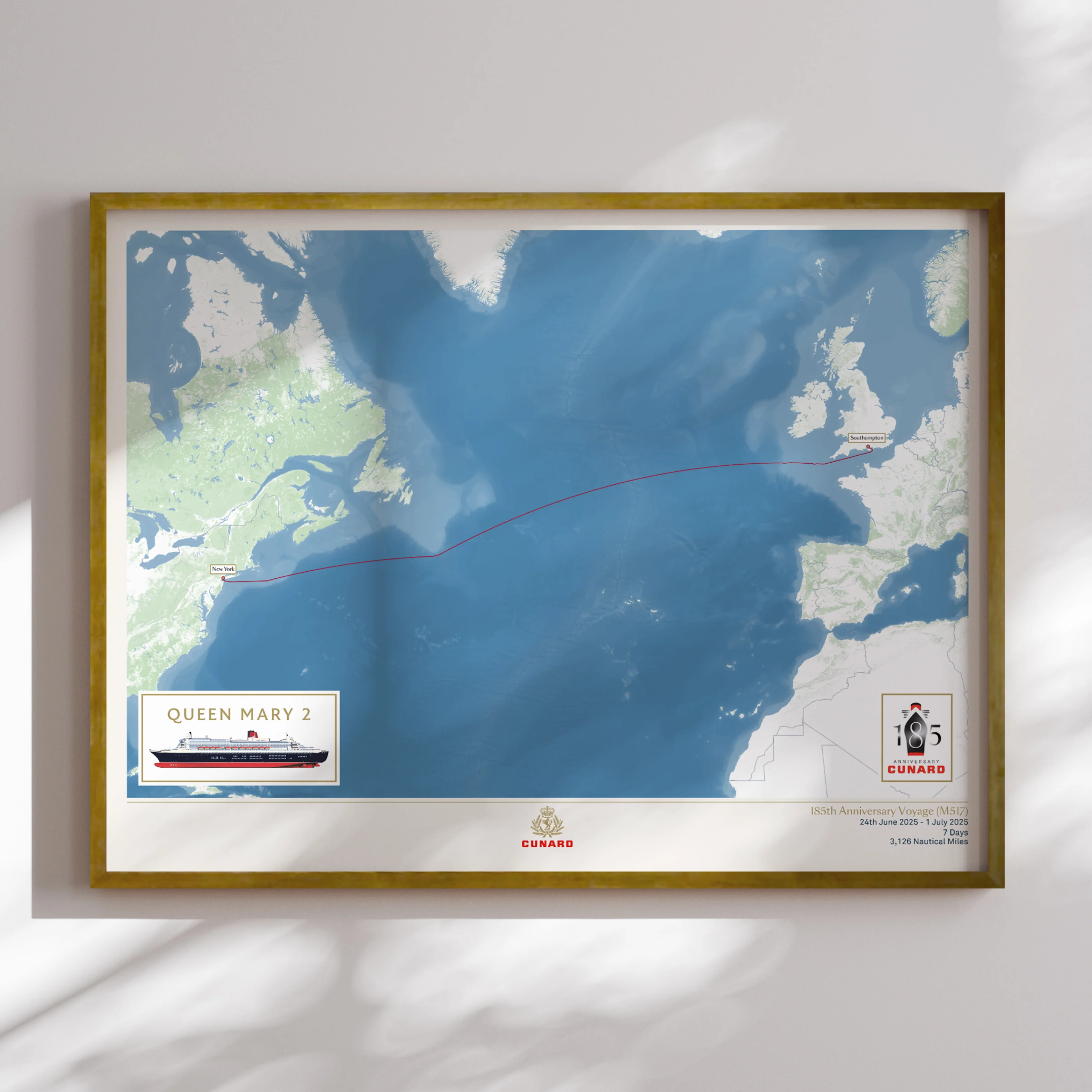 185th Anniversary Voyage Map - Image 7