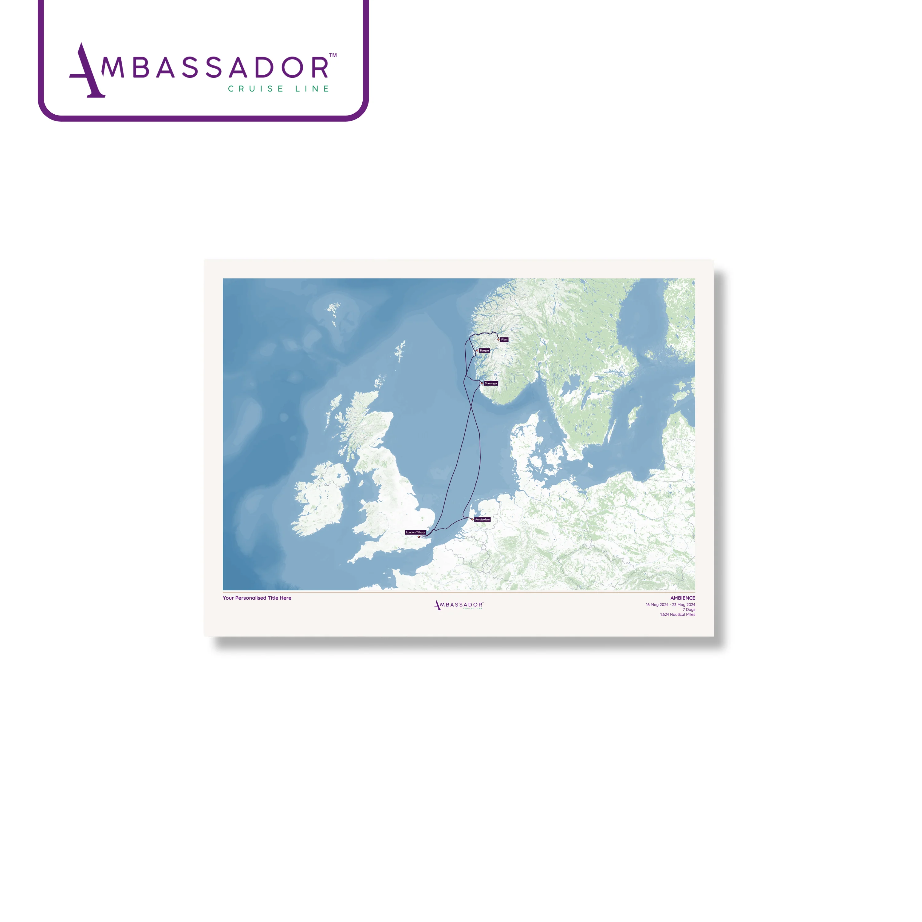 Ambassador Cruise Line Map - Image 11