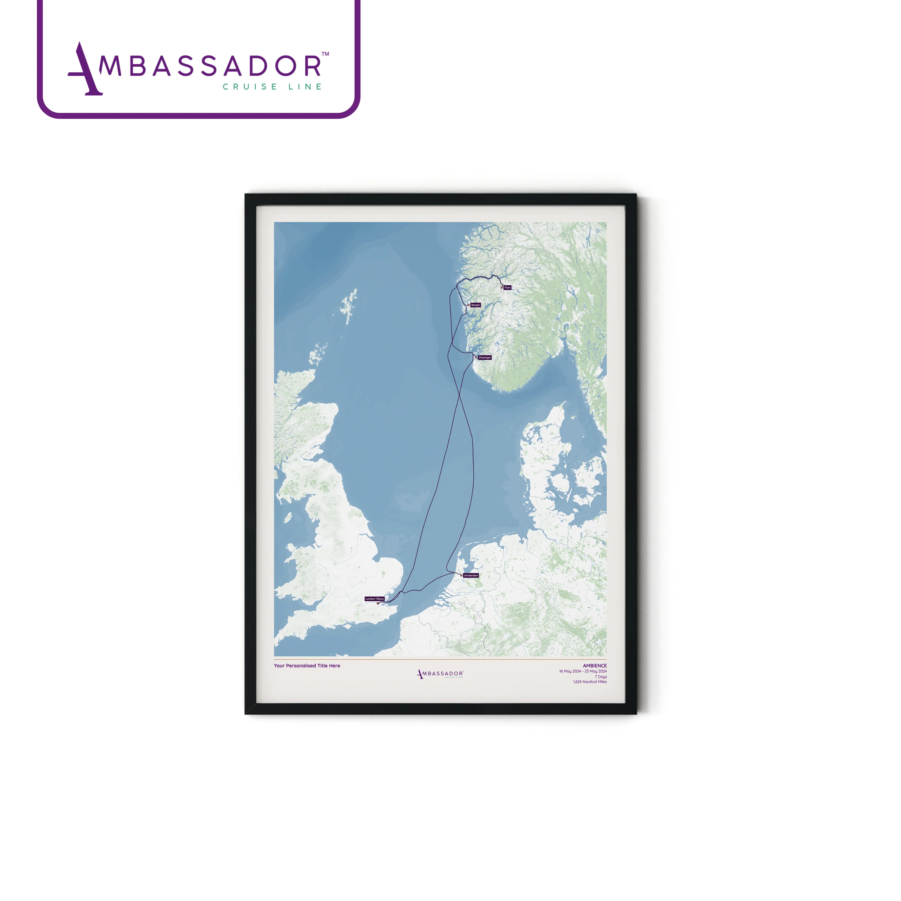 Ambassador Cruise Line Map - Image 21
