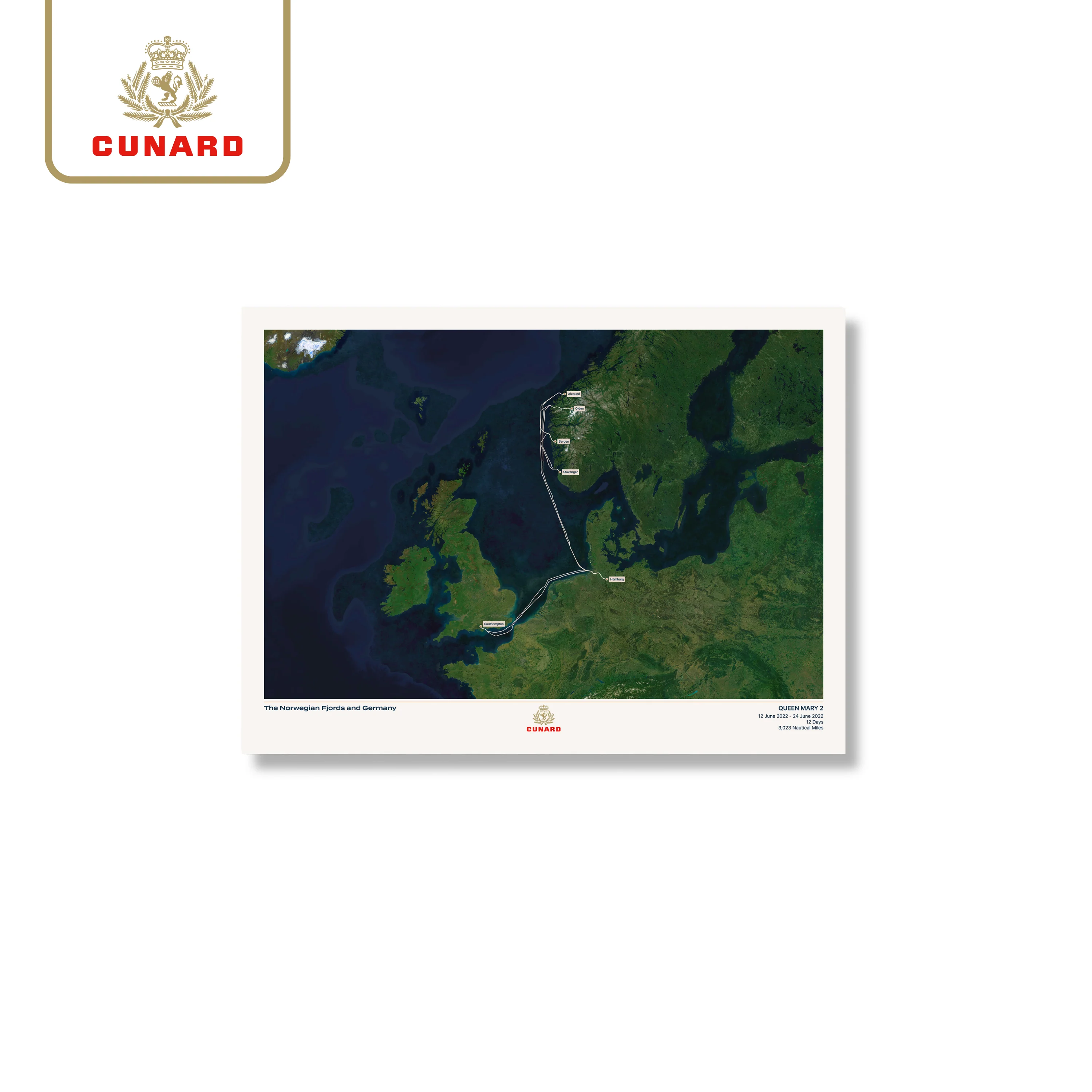 The Cunard Cruise Map - Satellite - Image 12