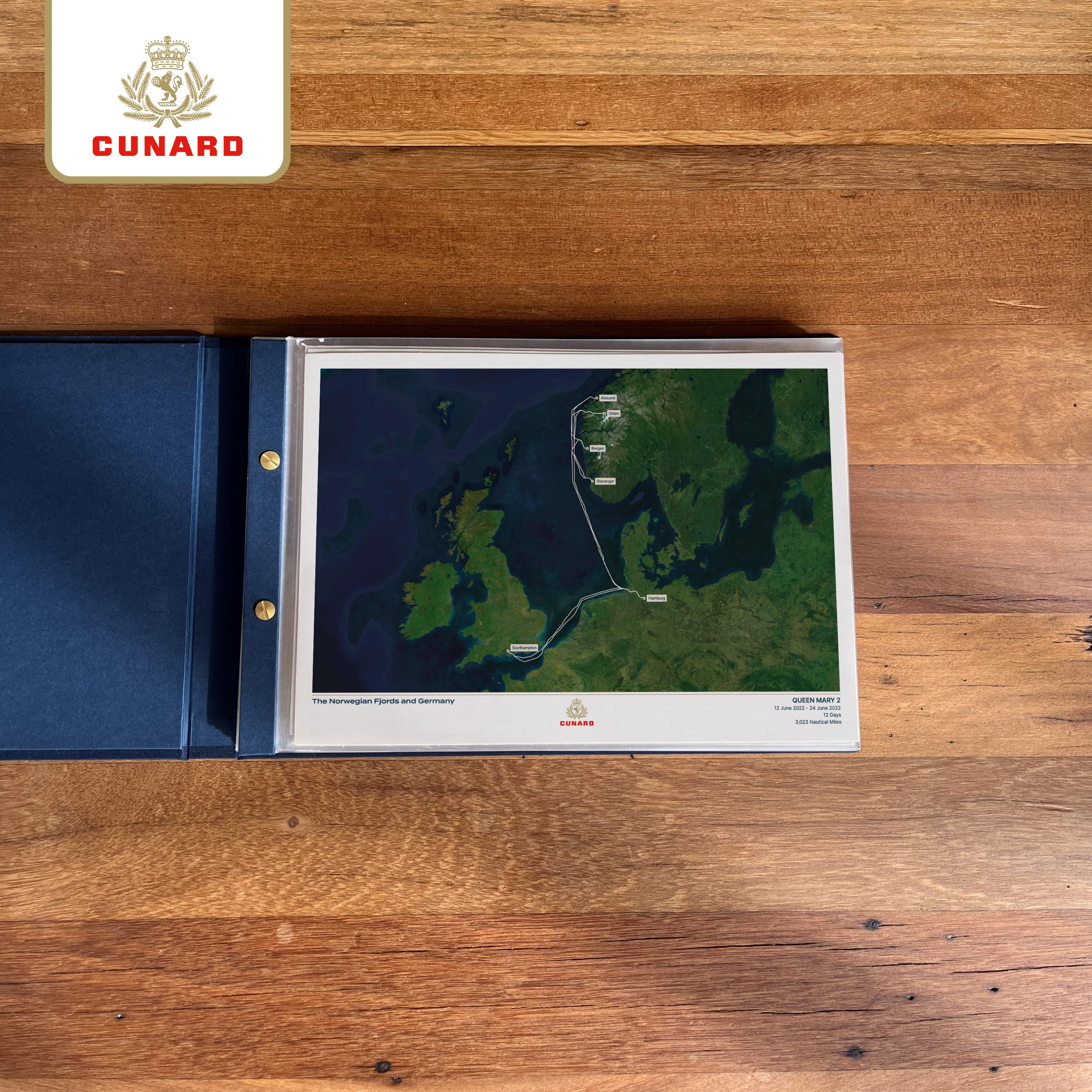 The Cunard Cruise Map - Satellite - Image 36