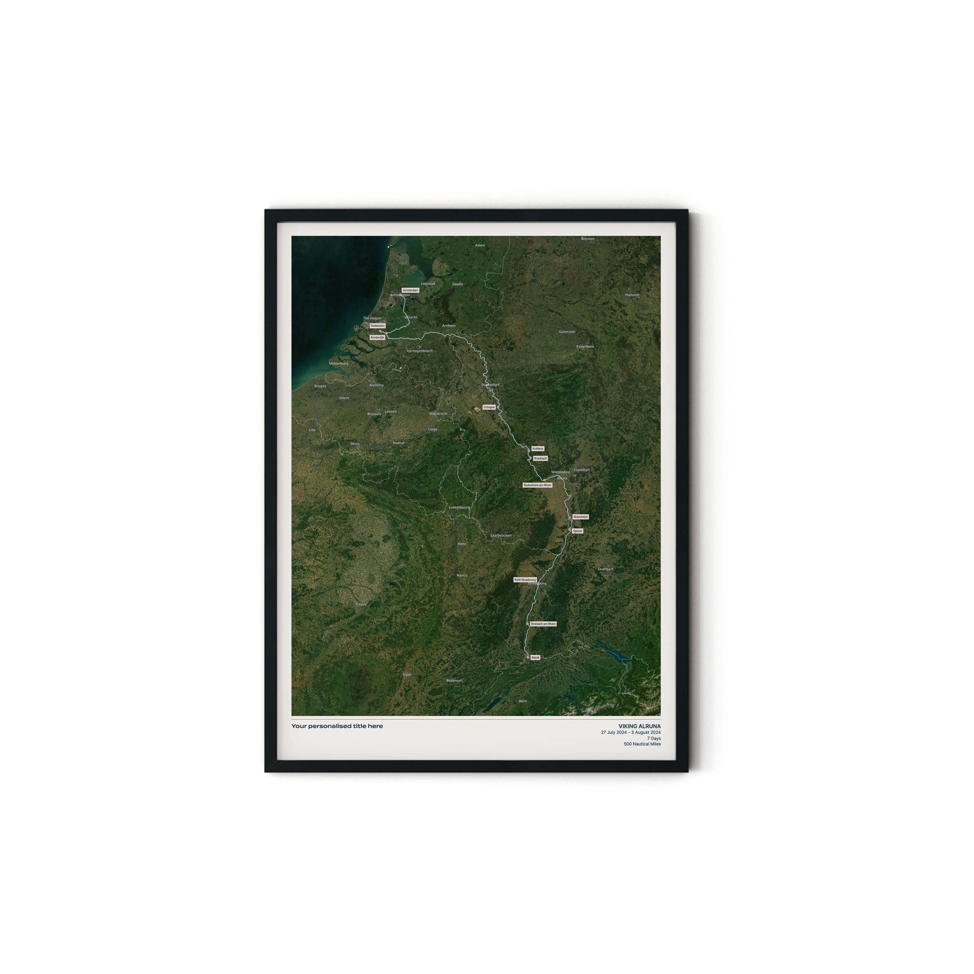 Custom River Cruise Map - Satellite - Image 25