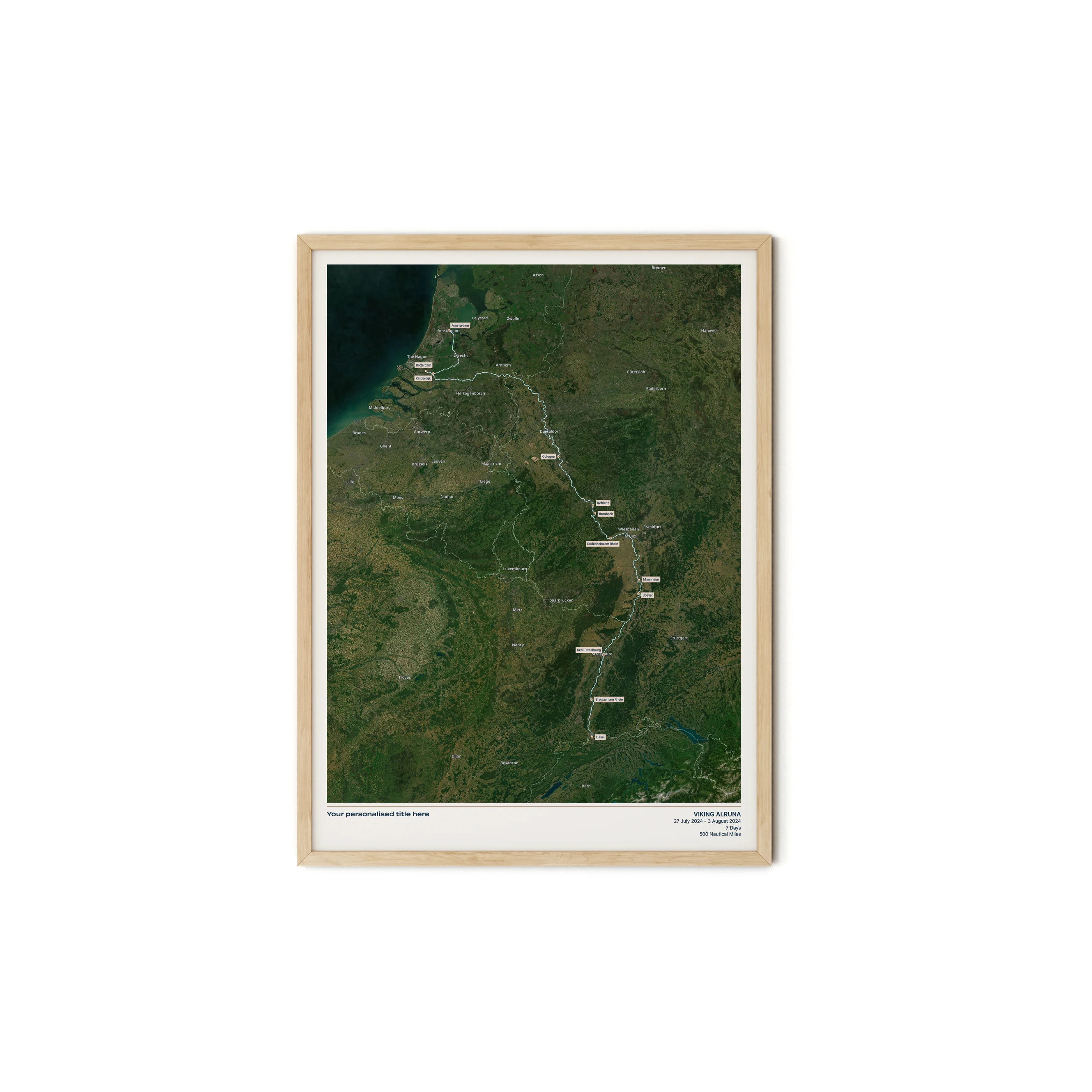 Custom River Cruise Map - Satellite - Image 26