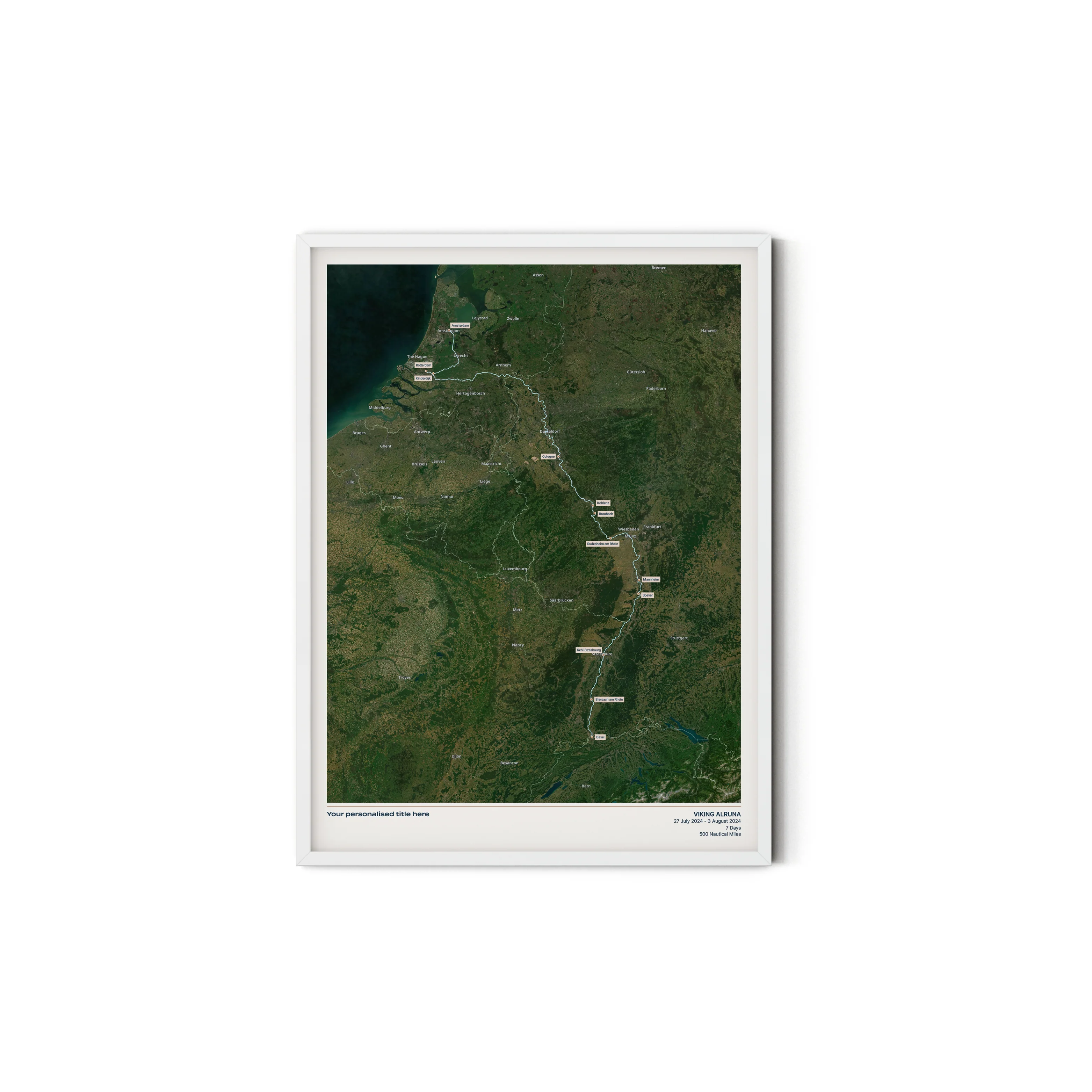Custom River Cruise Map - Satellite - Image 27