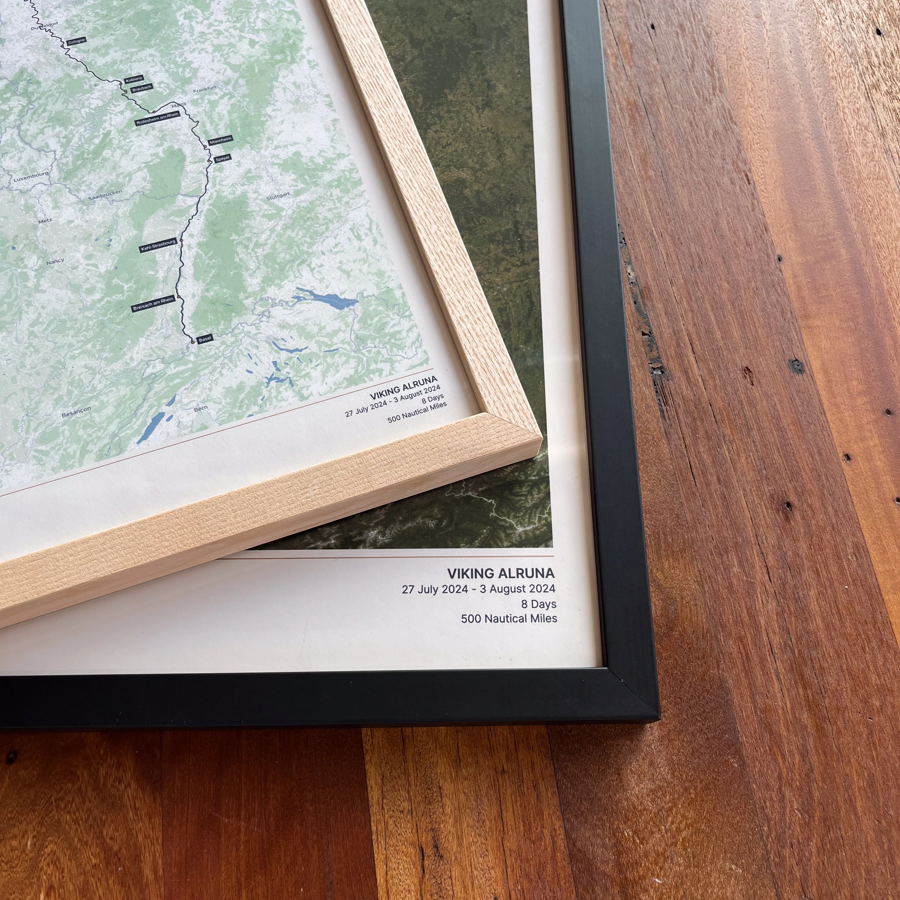 Custom River Cruise Map - Satellite - Image 5