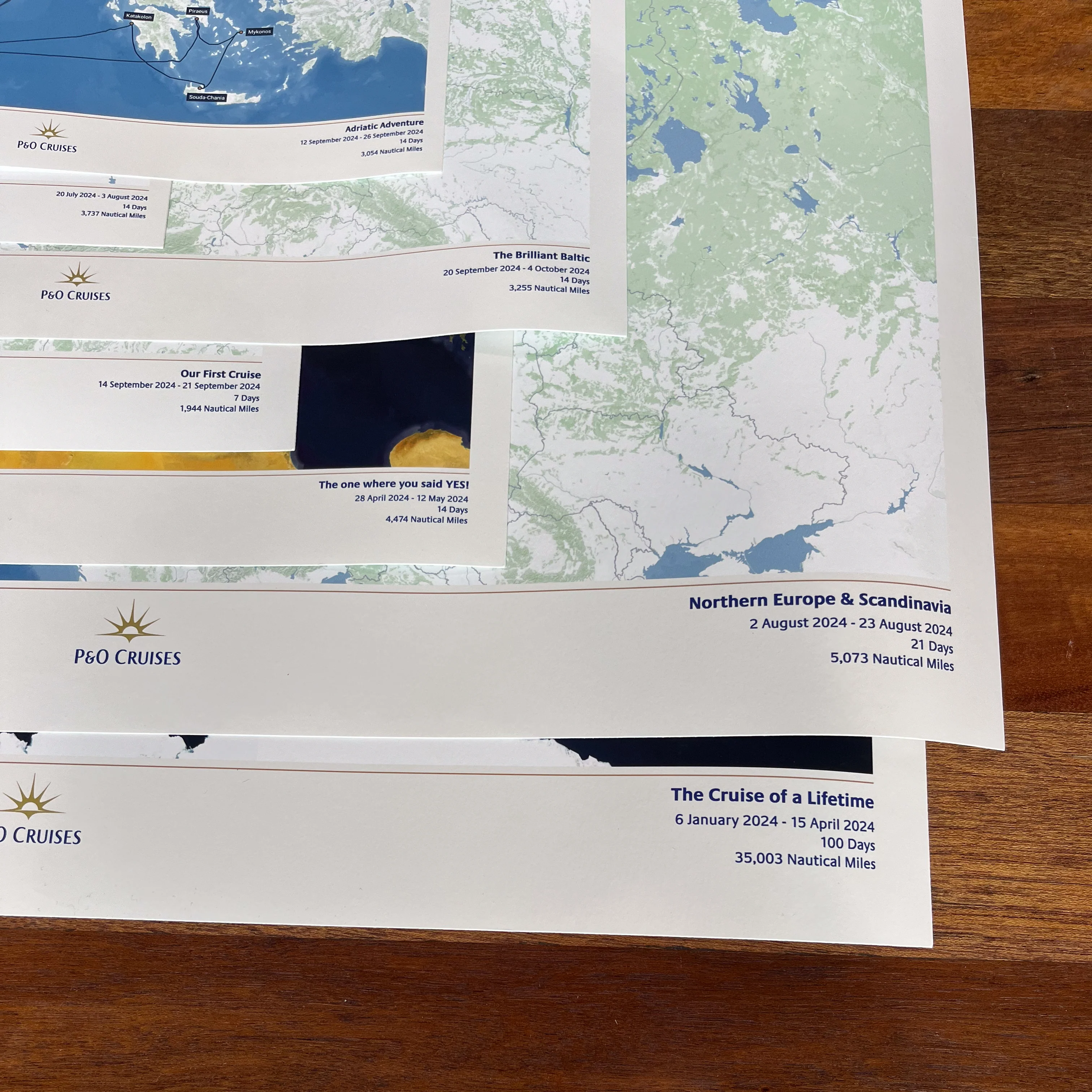 P&O Cruises Custom Cruise Map - Satellite - Image 10