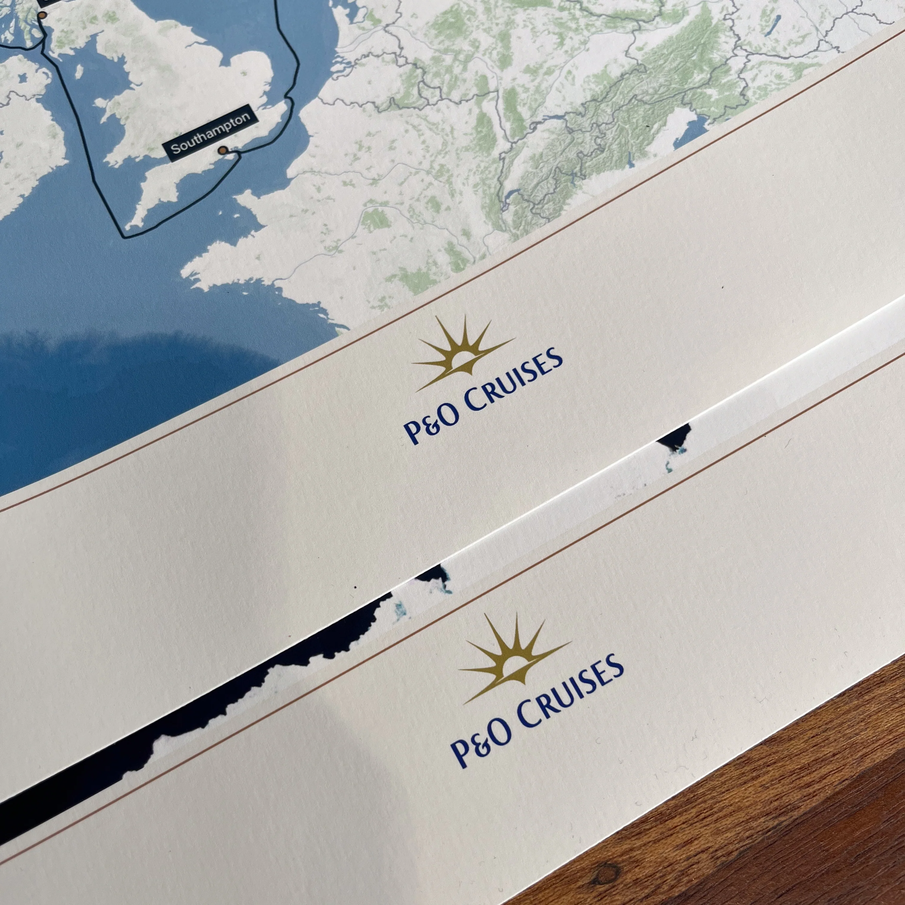 P&O Cruises Custom Cruise Map - Satellite - Image 9