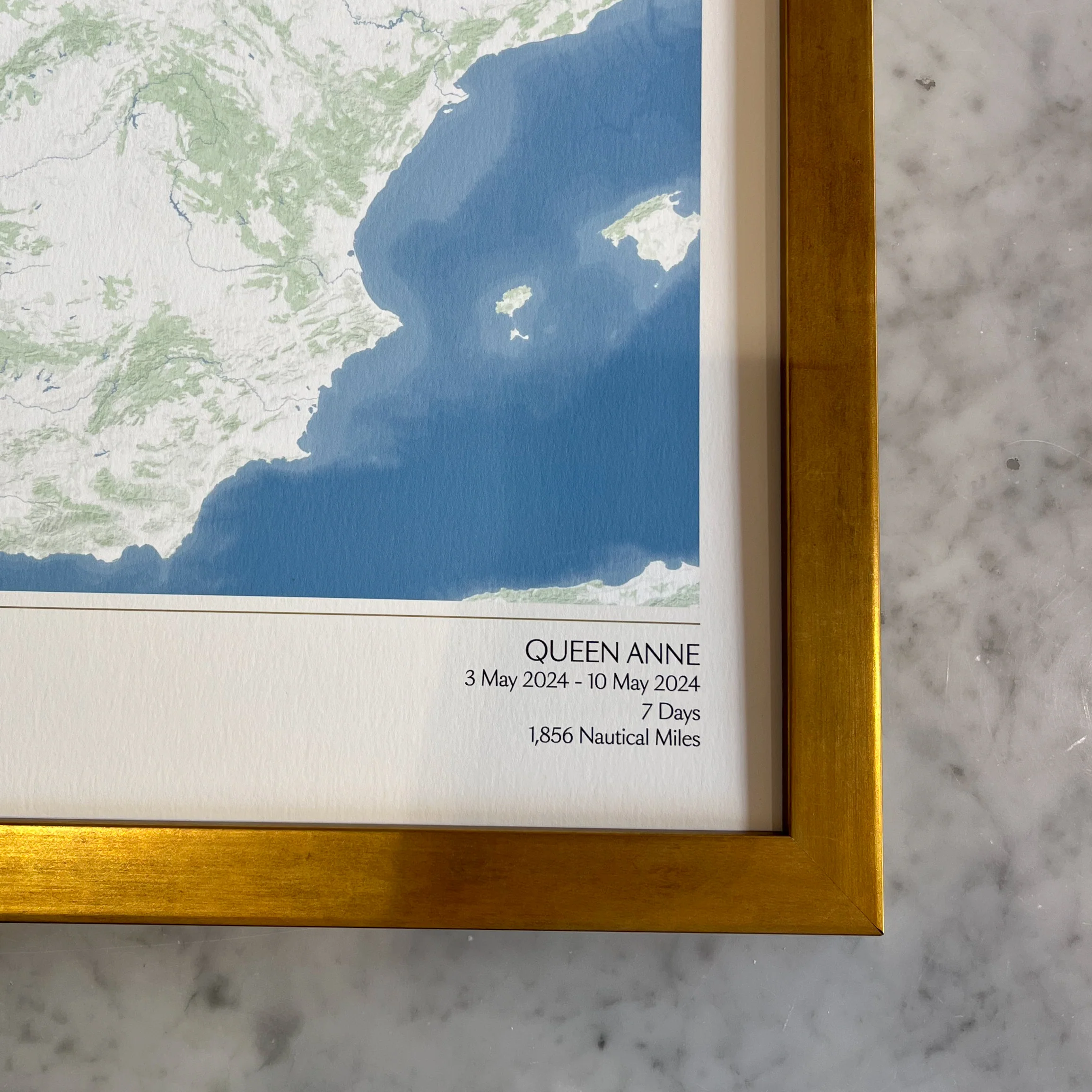 Limited Edition Queen Anne Maiden Voyage Map - Image 5